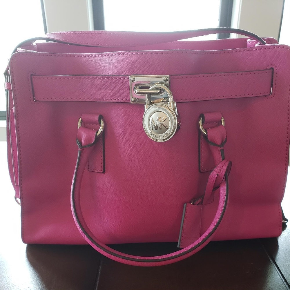 Michael Kors Large Pink Saffiano Tote